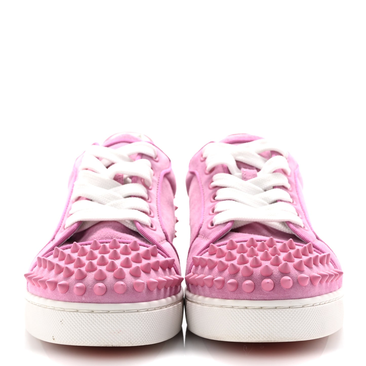 Veau Velours Calfskin Spikes Womens Vieira Flat Sneakers 38.5 Gummy