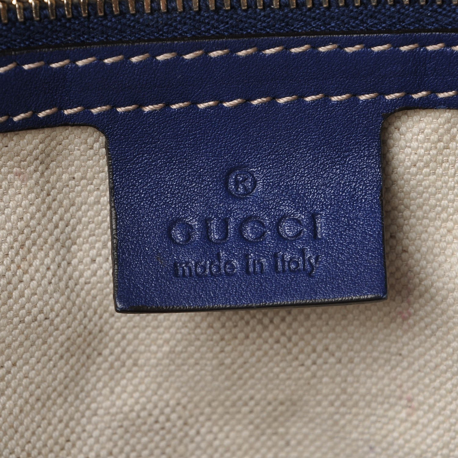 Gucci GG Plus Monogram Medium Boston USA Flag Unicef Duffle Blue 6 of 12