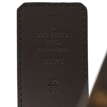 Louis Vuitton Monogram Calfskin 40mm LV Initiales Reversible Belt 90 36 Black 3 of 6