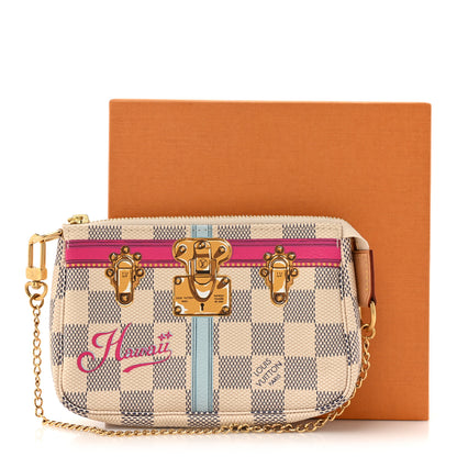 Louis Vuitton Damier Azur Summer Trunks Hawaii Mini Pochette Accessories 11 of 11