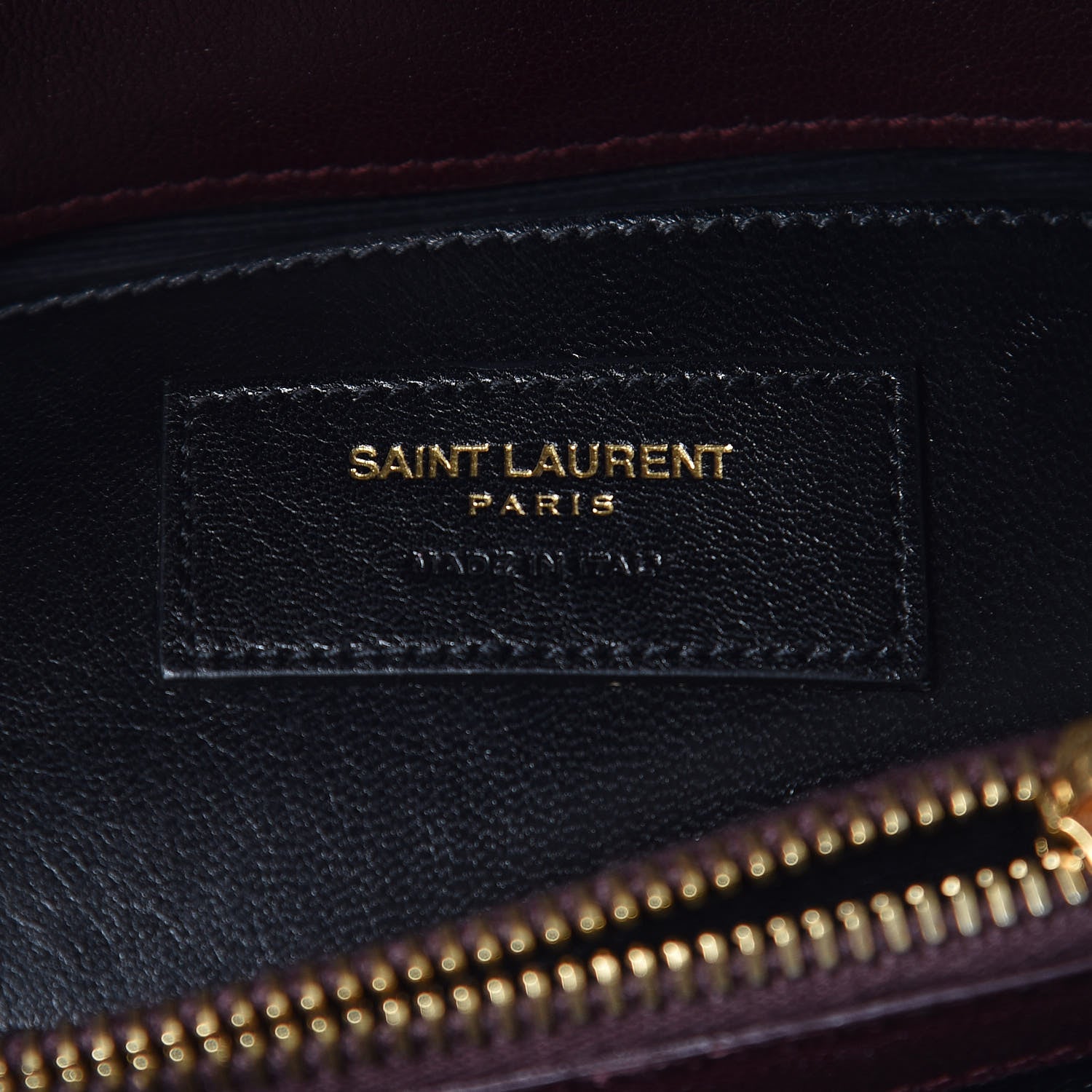 Saint Laurent Sheepskin Matelasse Chevron Monogram Medium College Bag Amaranto 7 of 25