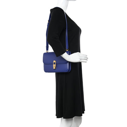 Saint Laurent Smooth Calfskin Le Carre Satchel Royal Blue 2 of 10