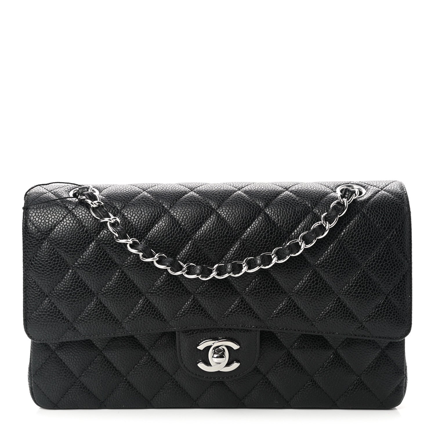Chanel Caviar Quilted Medium Double Flap Black 1 of 11