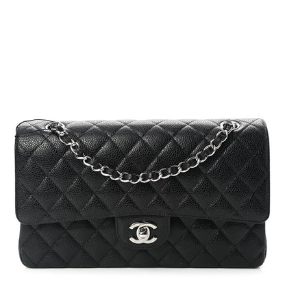 Chanel Caviar Quilted Medium Double Flap Black 1 of 11
