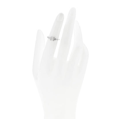 Tiffany 18K White Gold Diamond T Wire Ring 47 4.25 2 of 5