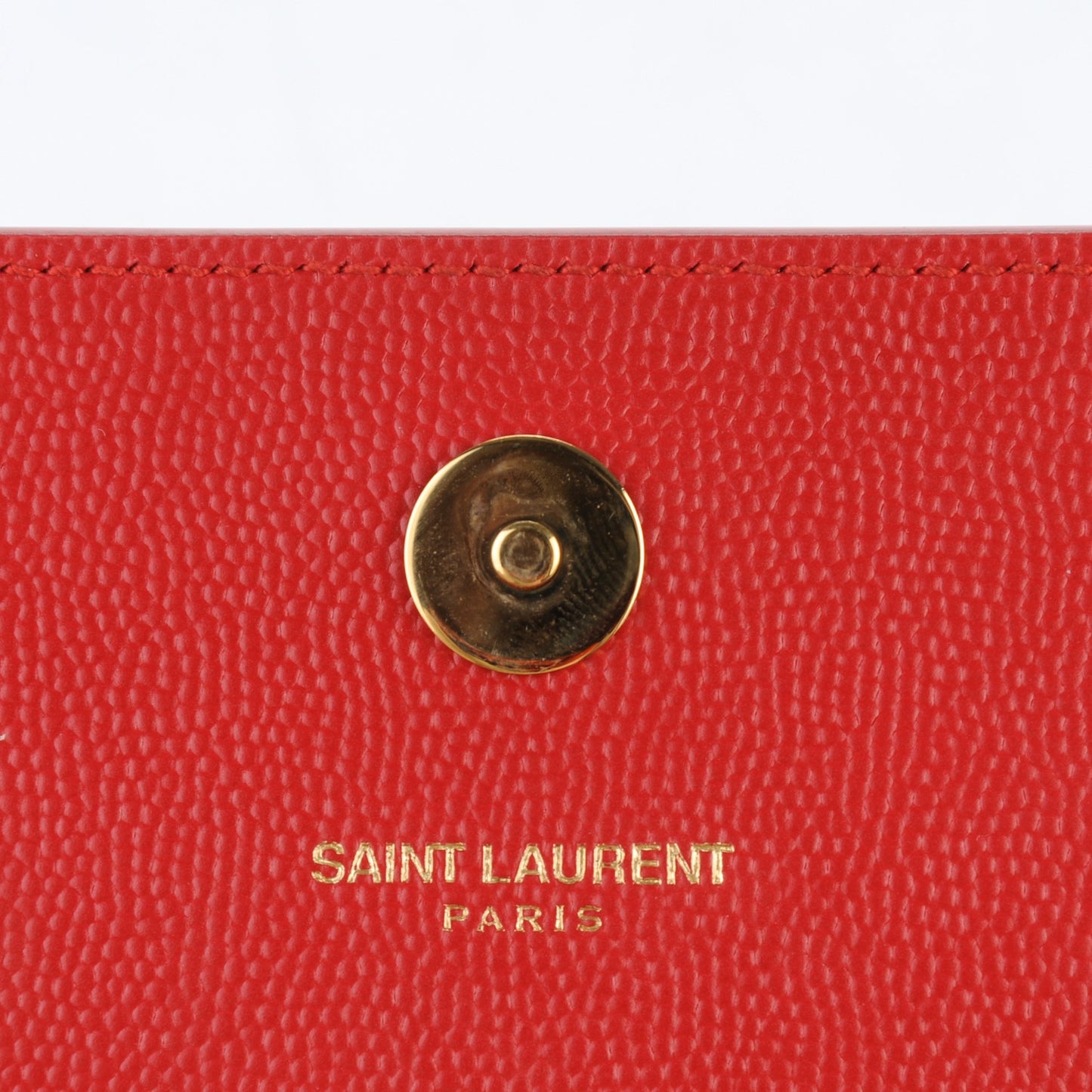 Grain De Poudre Classic Monogram Clutch New Red