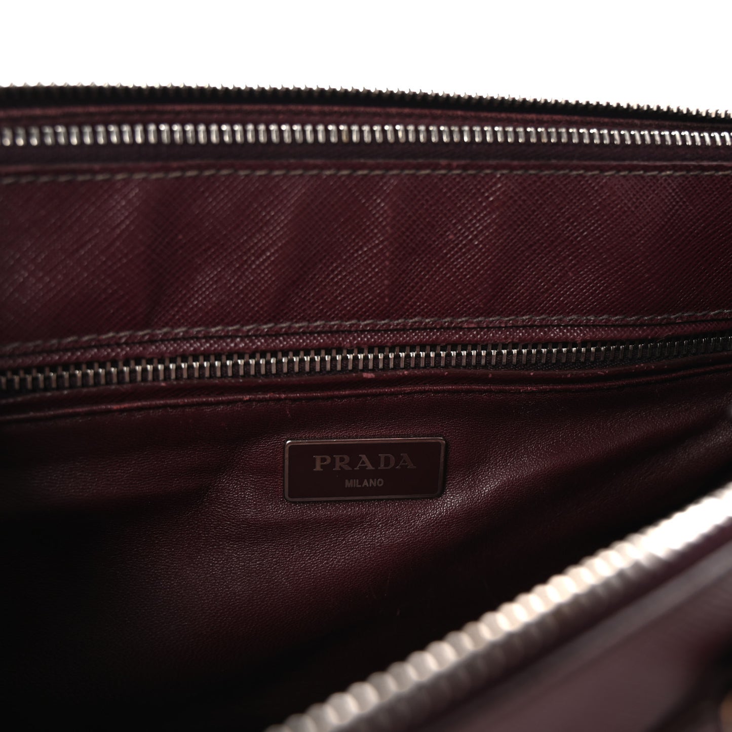 Saffiano Small Galleria Double Zip Tote Granato