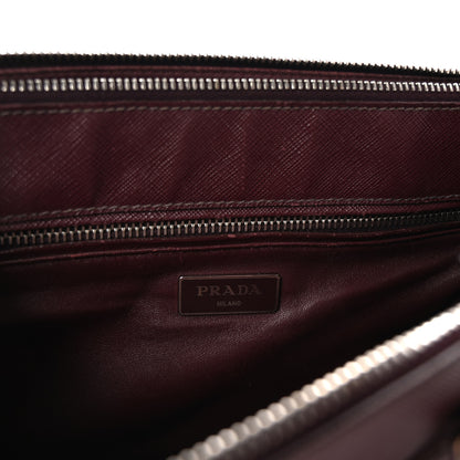 Prada Saffiano Small Galleria Double Zip Tote Granato 6 of 9