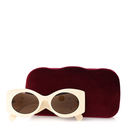 Gucci Acetate Frame GG Marmont Logo Sunglasses GG0810S Ivory 9 of 9