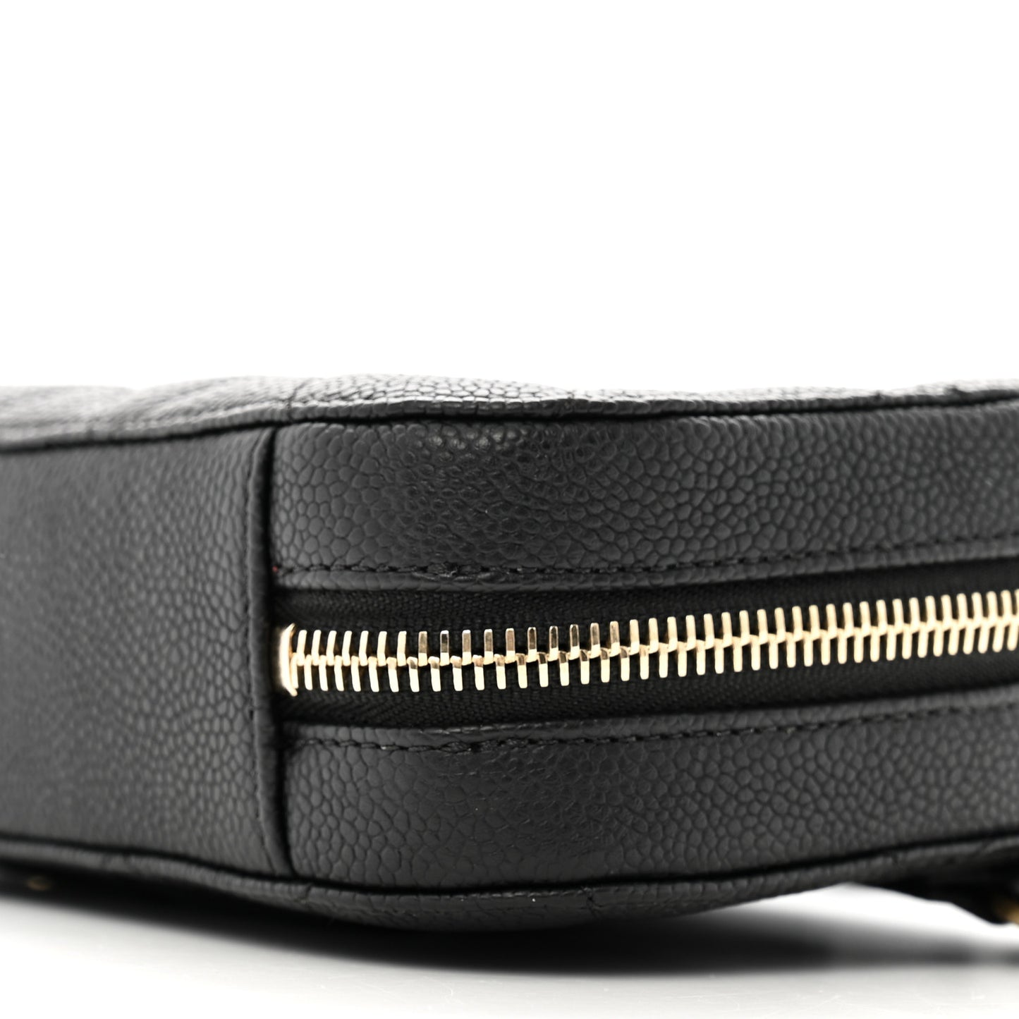Caviar Quilted Waist Bag Black