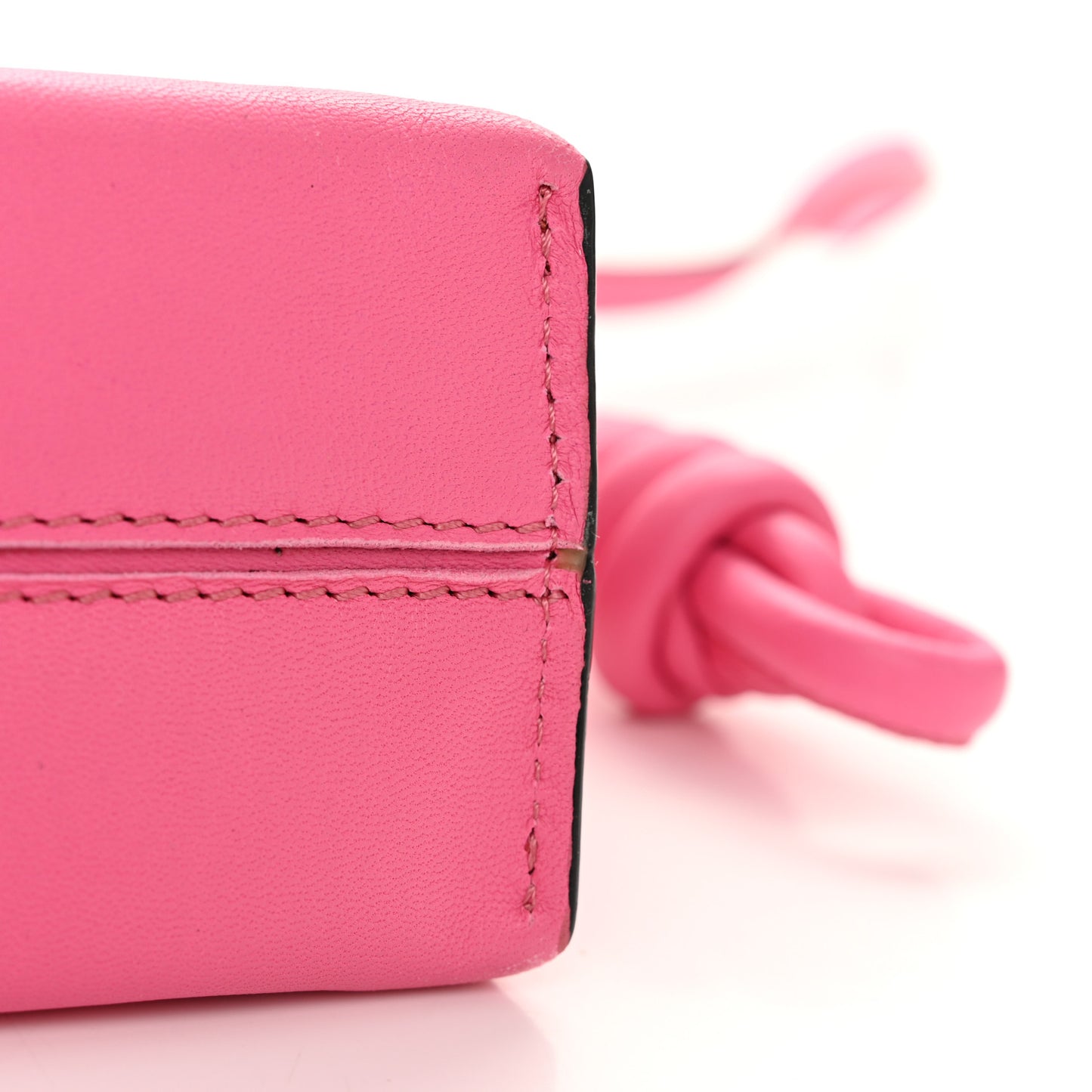 Nappa Mini Flamenco Knot Crossbody Bag Pink