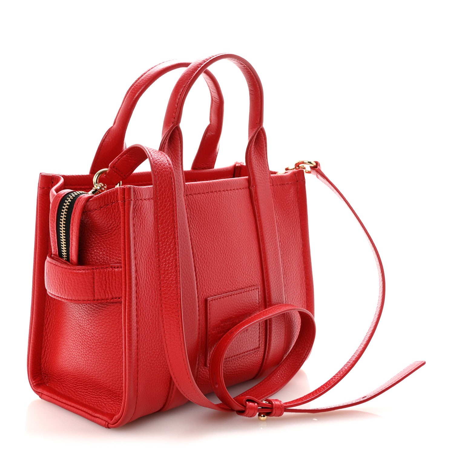 Marc Jacobs Grained Calfskin Small The Tote Bag True Red 3 of 9