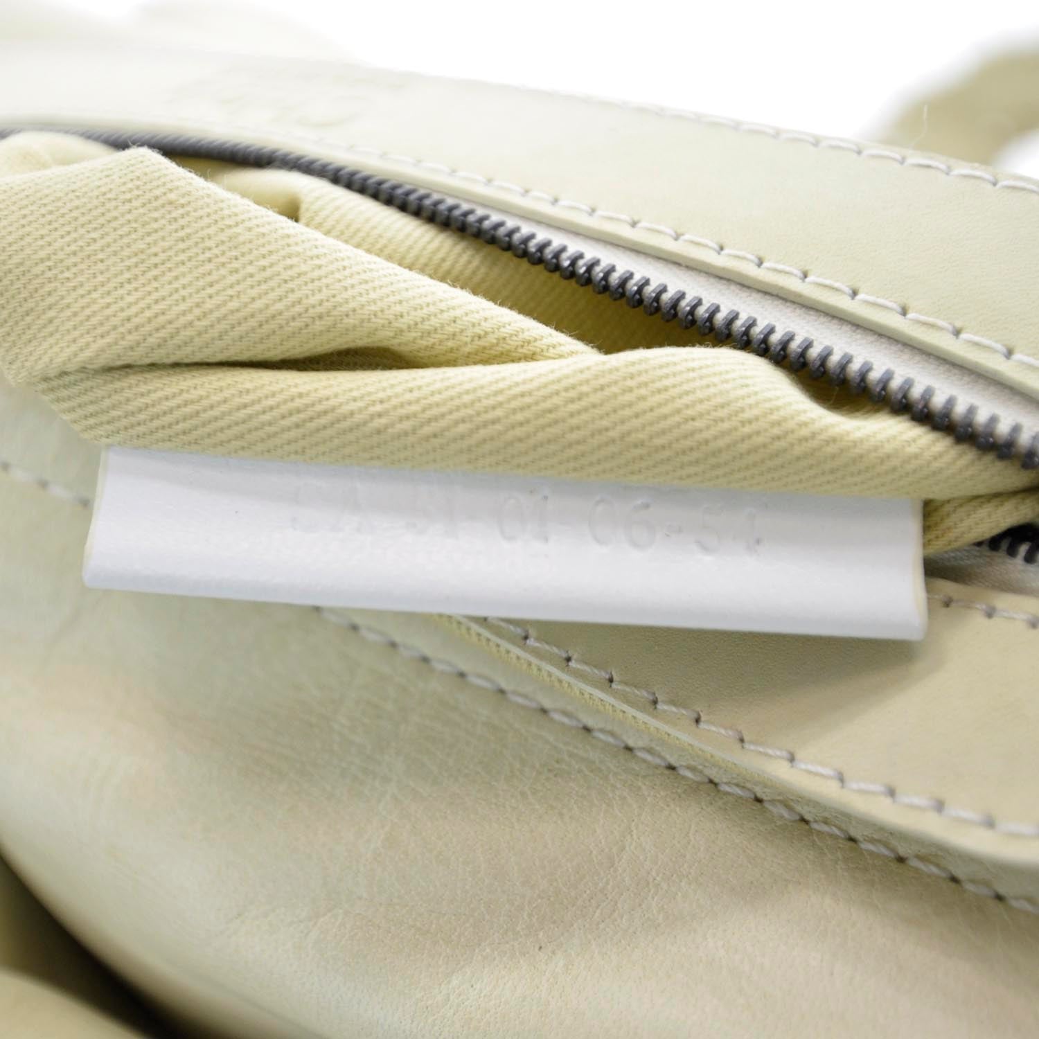 Chloe Calfskin Silverado Shoulder Bag Ivory 9 of 9