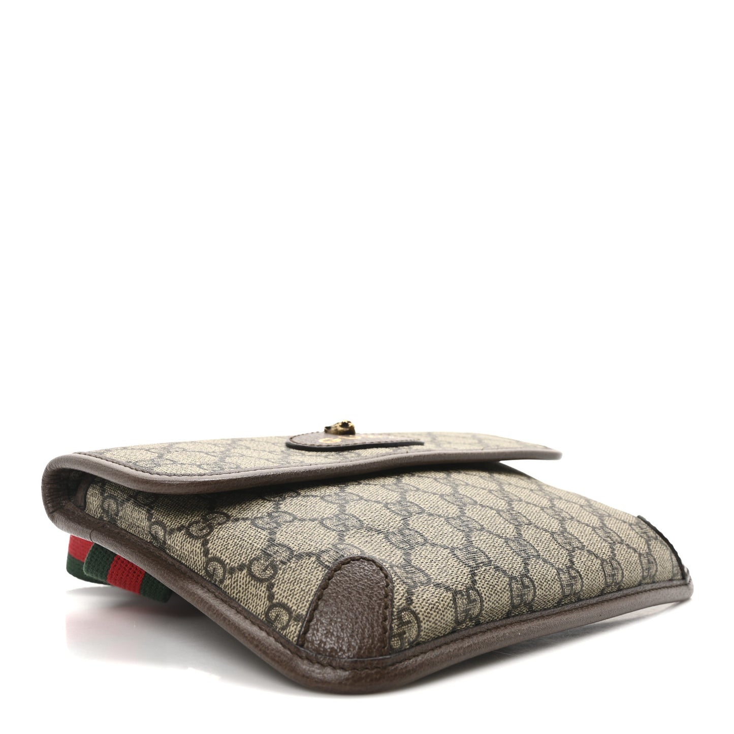 GG Supreme Monogram Neo Vintage Web Belt Bag Brown