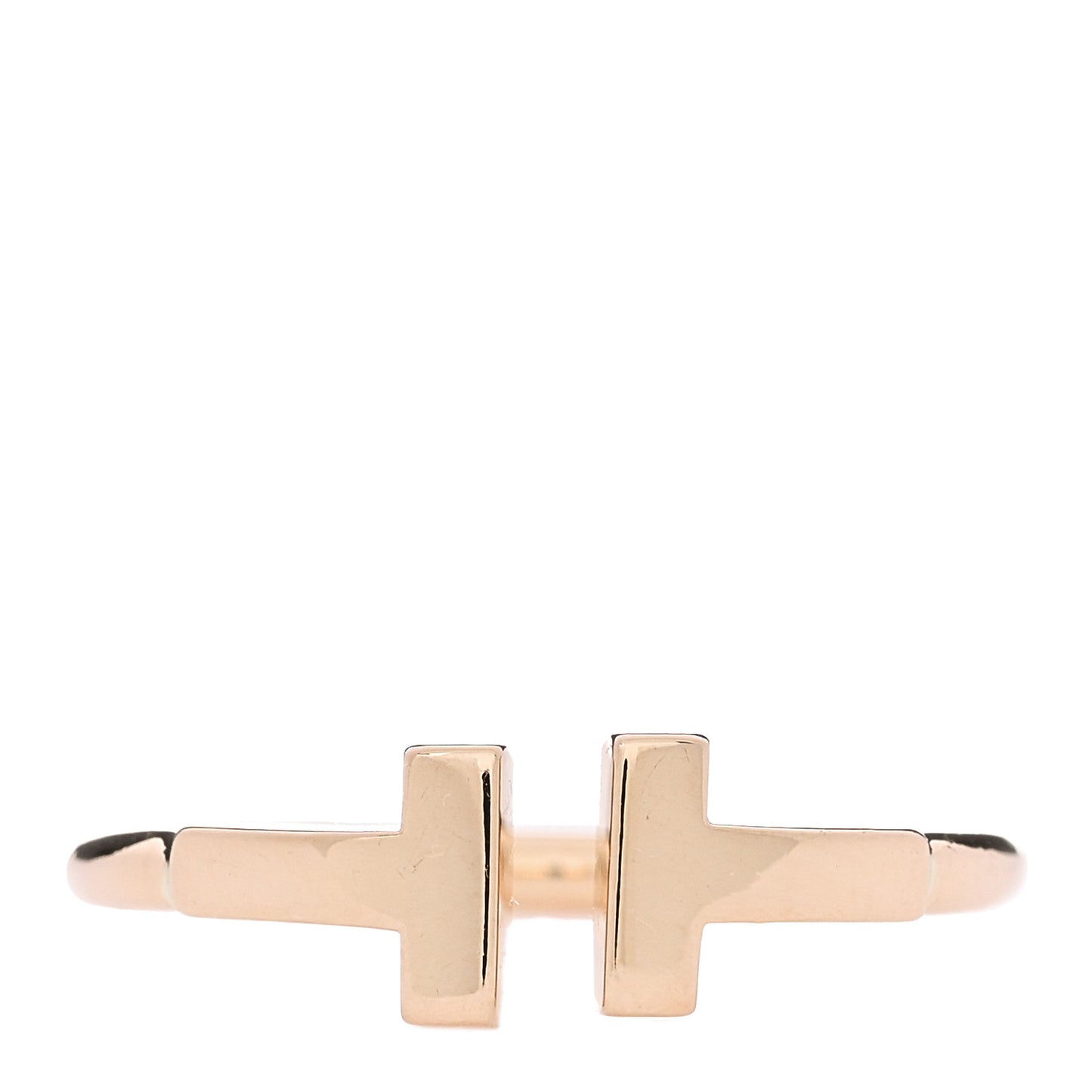 18K Rose Gold T Wire Ring 52 6