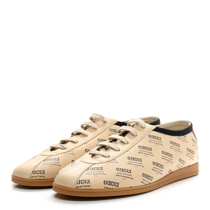 Gucci Calfskin Stamp Print Mens Falacer Sneakers 9 Soy 3 of 9