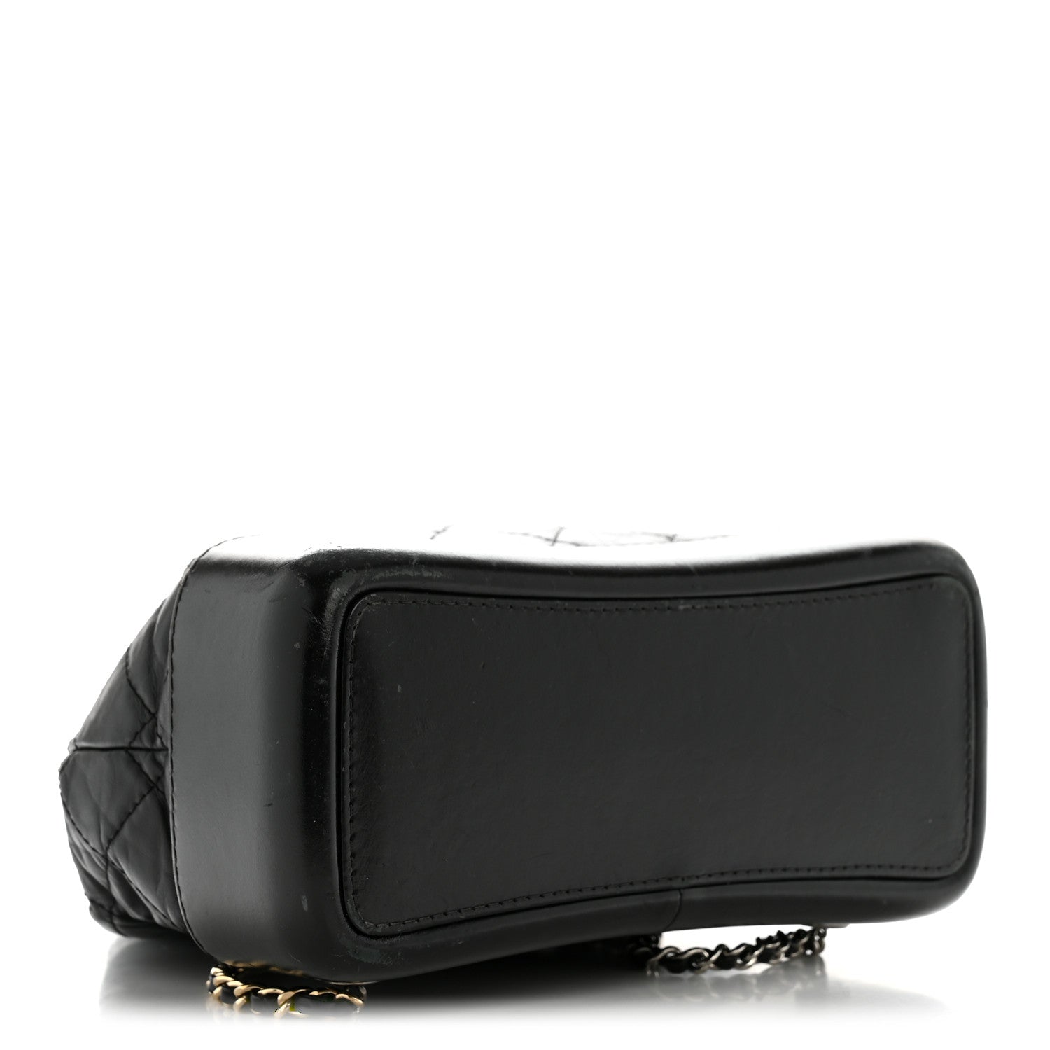 Chanel Aged Calfskin Quilted Small Gabrielle Backpack Black 4 of 12