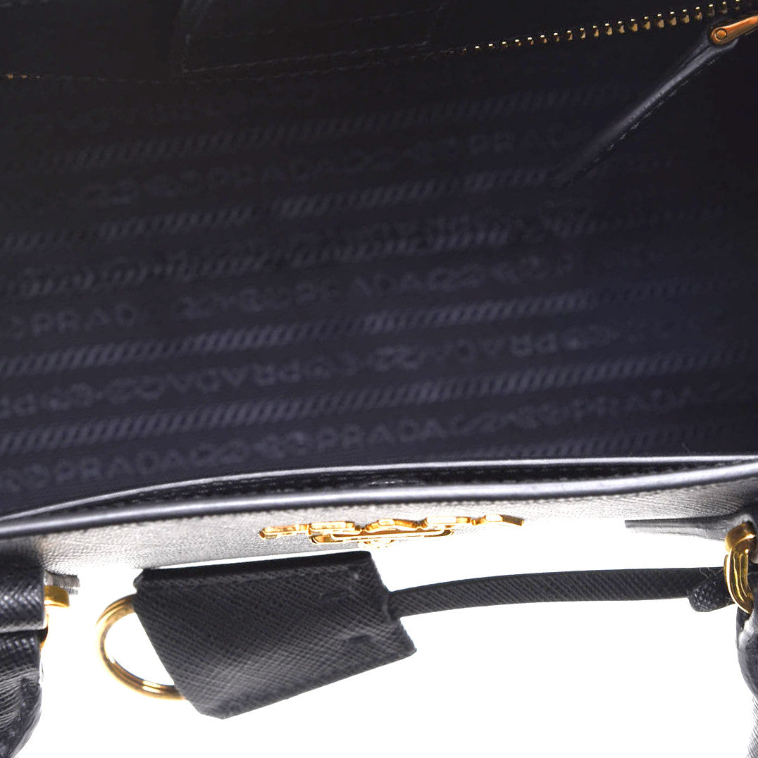 Prada Saffiano Tote Black 4 of 11