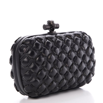 Bottega Veneta Nappa Intrecciato Studded Knot Clutch Black 3 of 8
