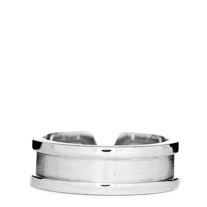Cartier 18K White Gold 6.5mm C De Ring 53 6.5 3 of 6