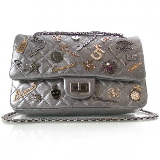 Leather Lucky Charms 2.55 Reissue 225 Flap Metallic