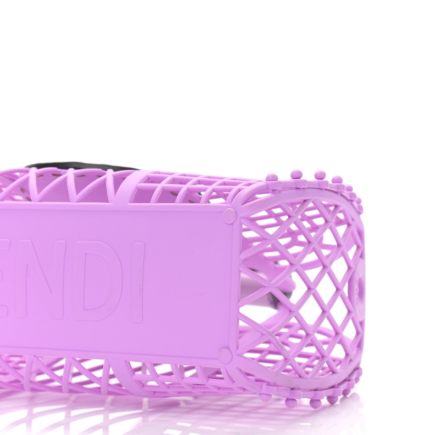 Recycled Plastic Vitello Liberty Matte Small Fendi Basket Violetta