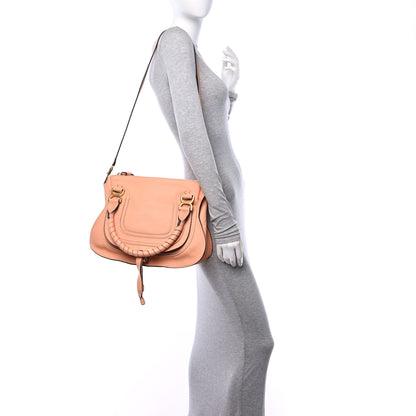 Chloe Calfskin Medium Marcie Satchel Terracotta Pink 2 of 11