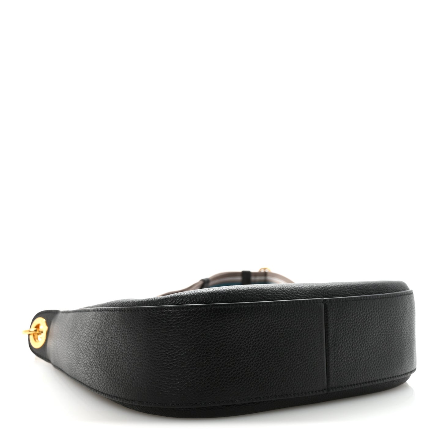 Vitello Phenix Zippered Messenger Hobo Black