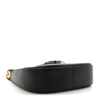 Prada Vitello Phenix Zippered Messenger Hobo Black 4 of 9