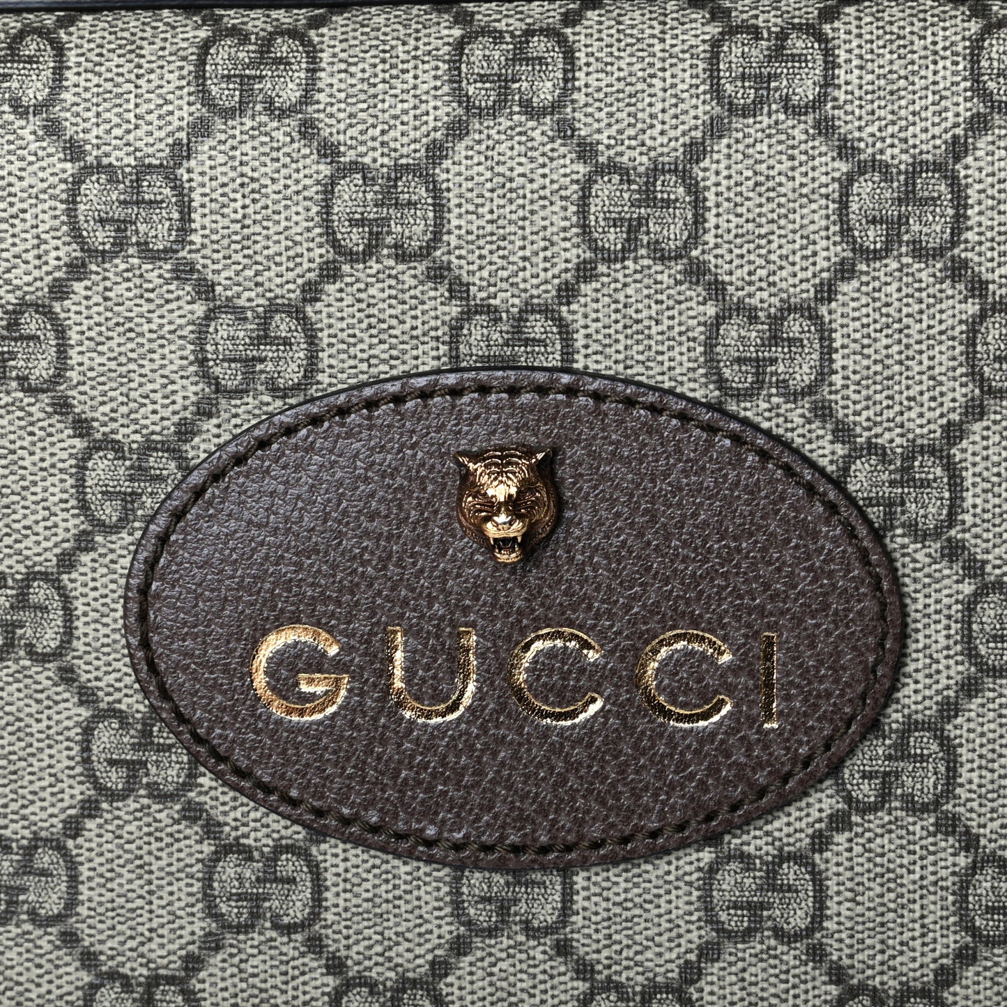 GG Supreme Monogram Web Neo Vintage Shoulder Bag Beige New Acero Crop