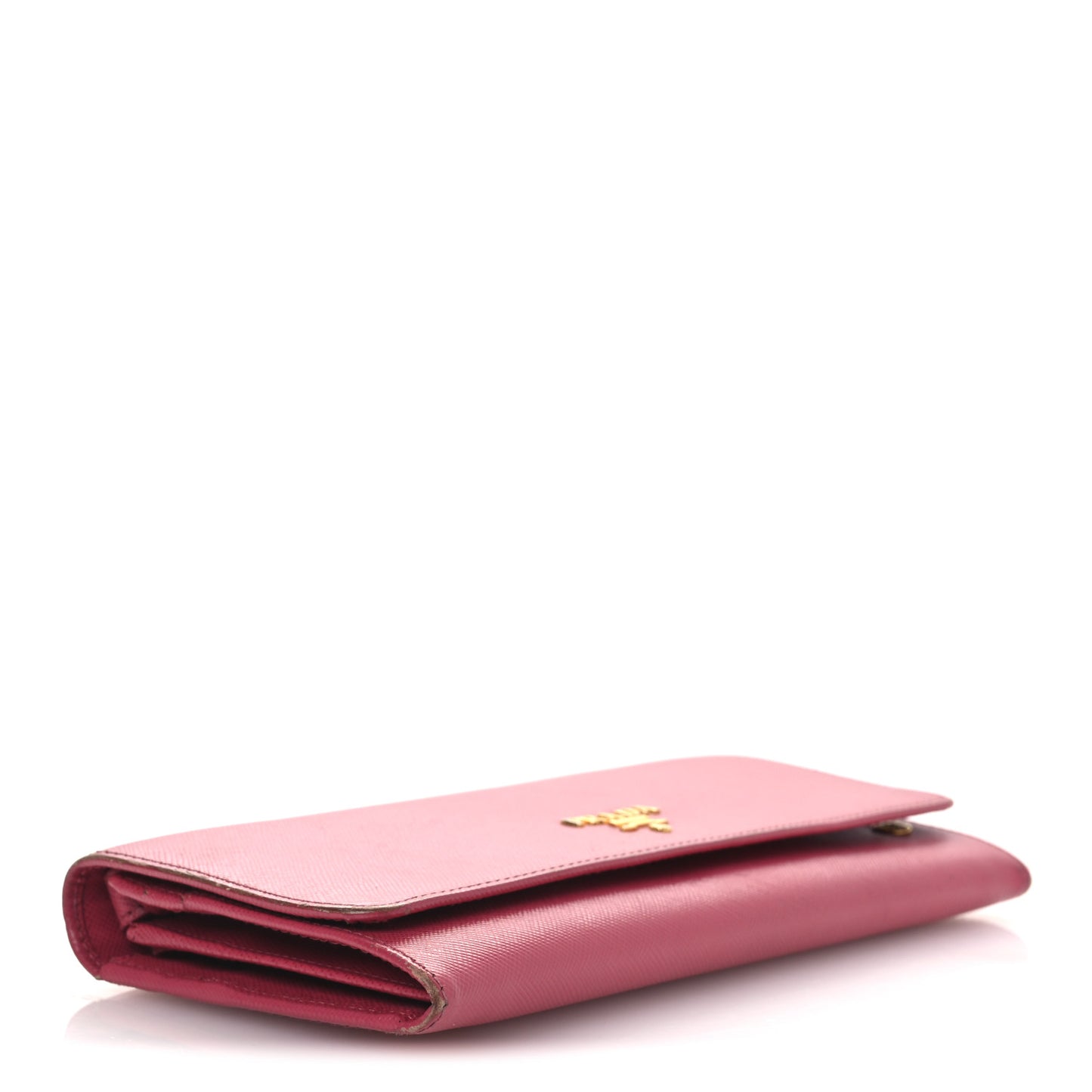 Saffiano Metal Oro Chain Wallet Peonia