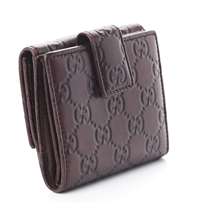 Gucci Guccissima Lovely Heart French Flap Wallet Brown 2 of 6