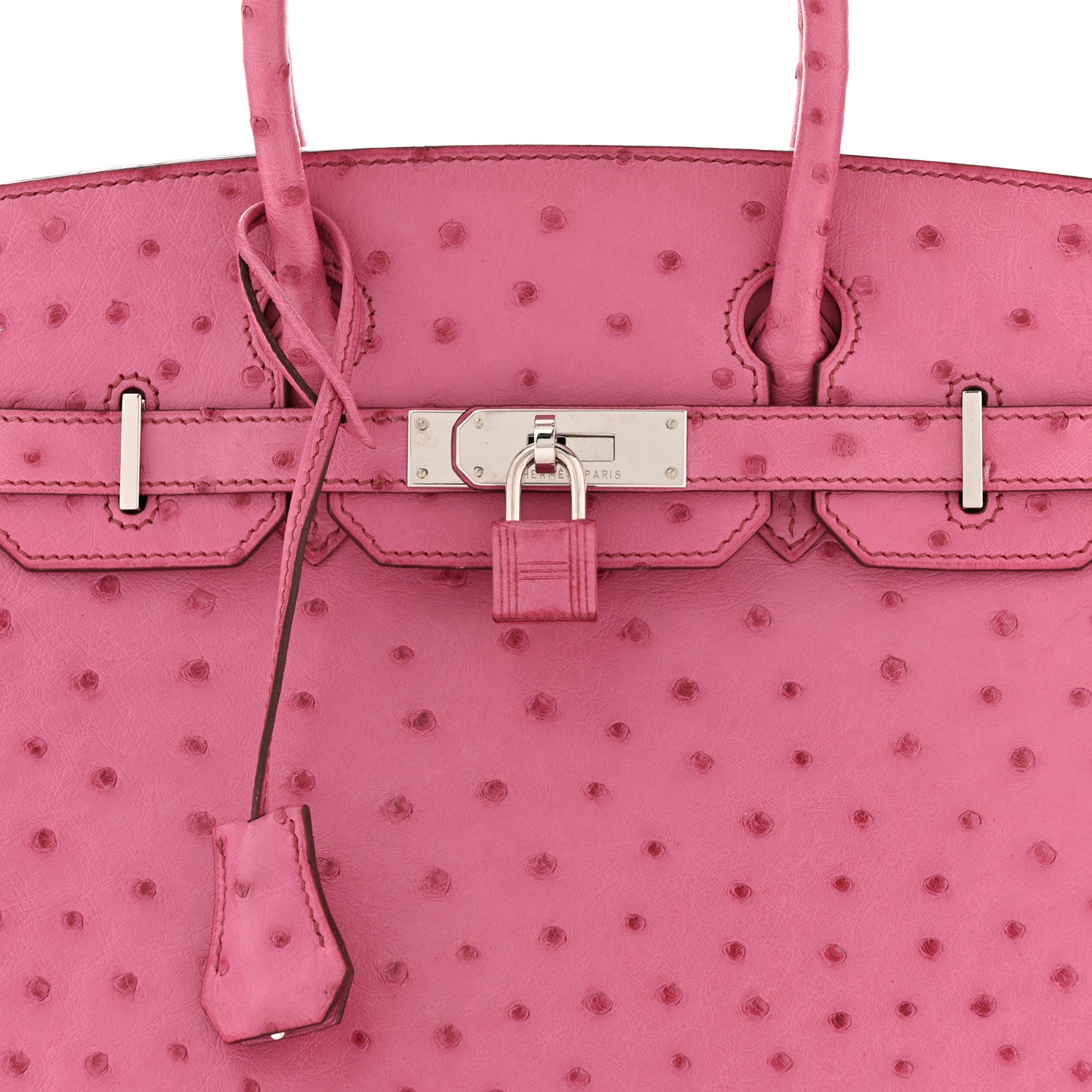 Hermes Ostrich Birkin 30 Fuchsia 8 of 10