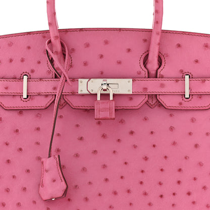 Hermes Ostrich Birkin 30 Fuchsia 8 of 10