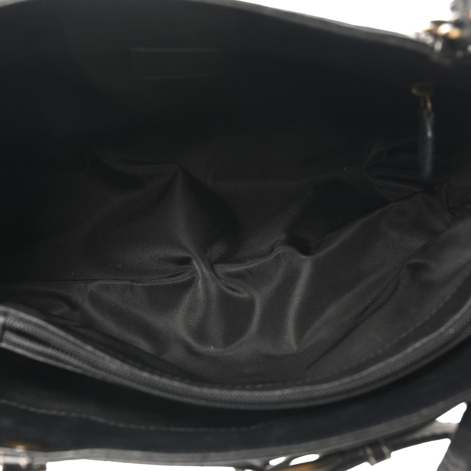 Christian Dior Calfskin Belted Pants Shoulder Bag Black 1834582