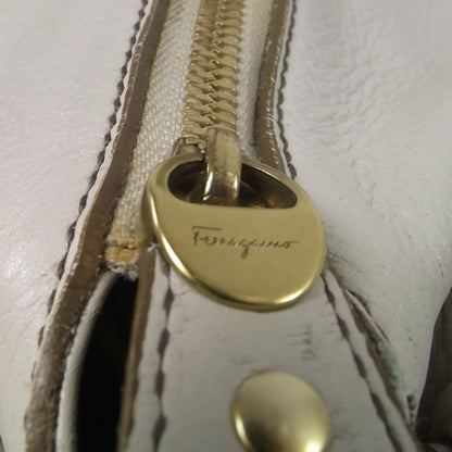 FASHIONPHILE SALVATOREFERRAGAMOWhiteLeathershoulderbag 8 of 9