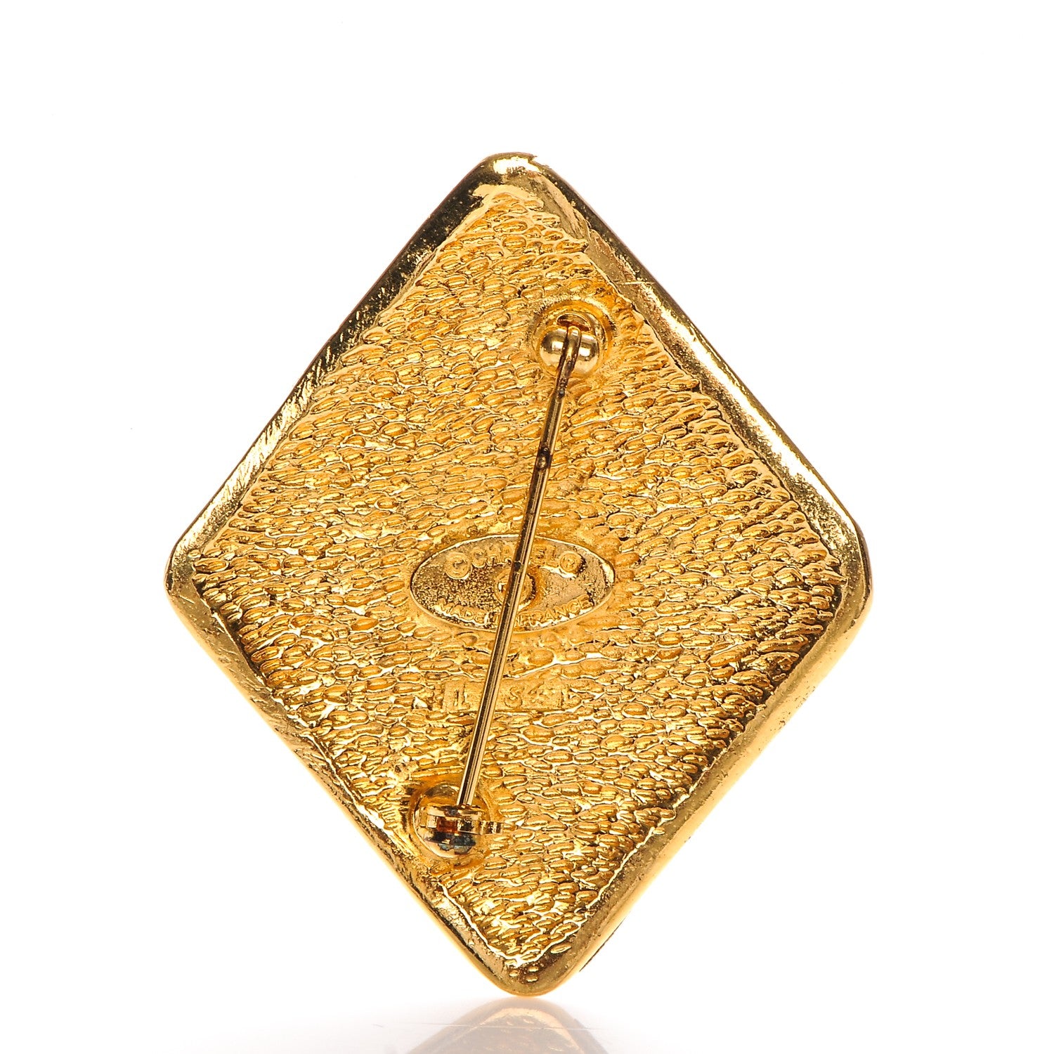 Chanel CC Brooch Gold 3 of 4