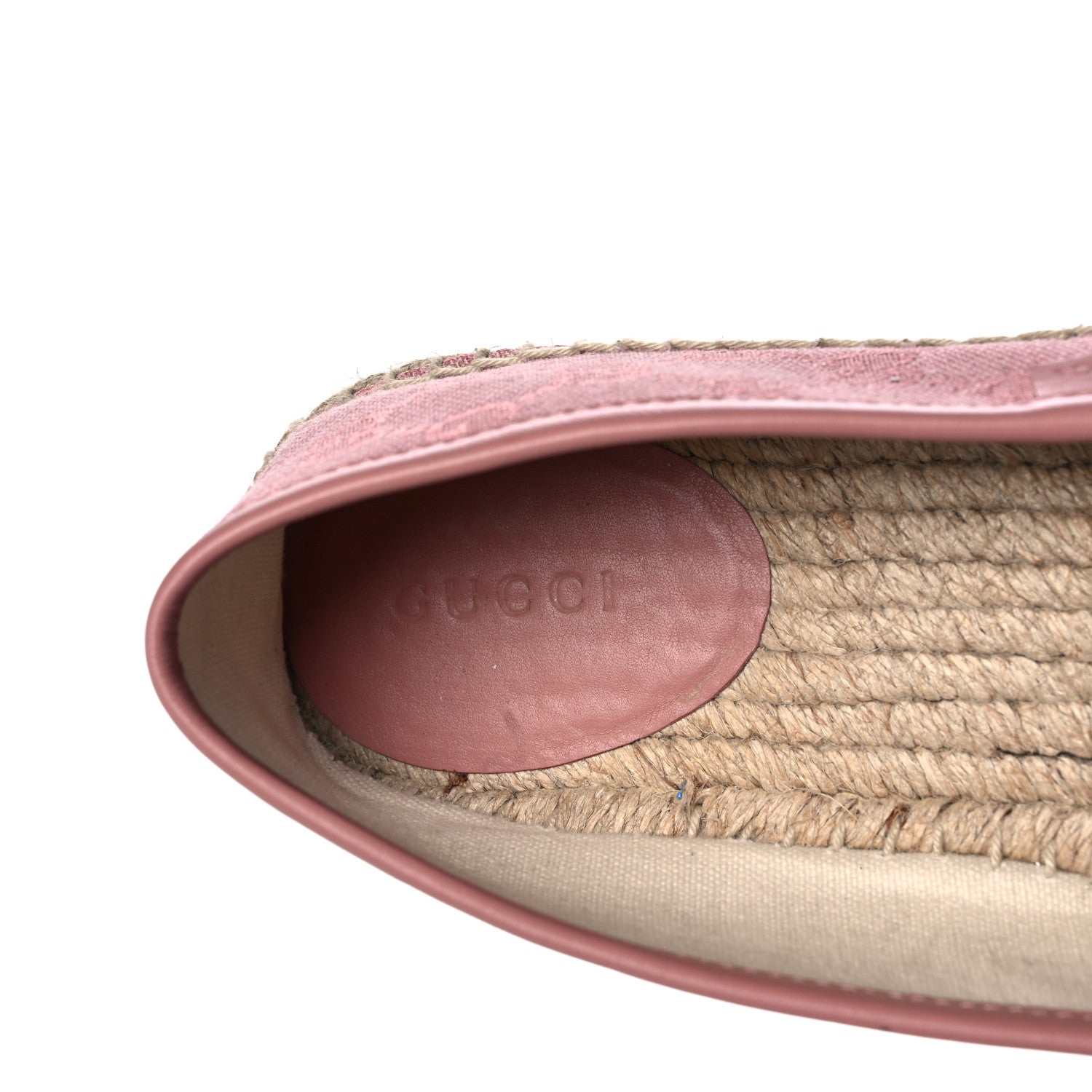 Gucci Monogram Espadrilles 38 Soft Pink 7 of 10
