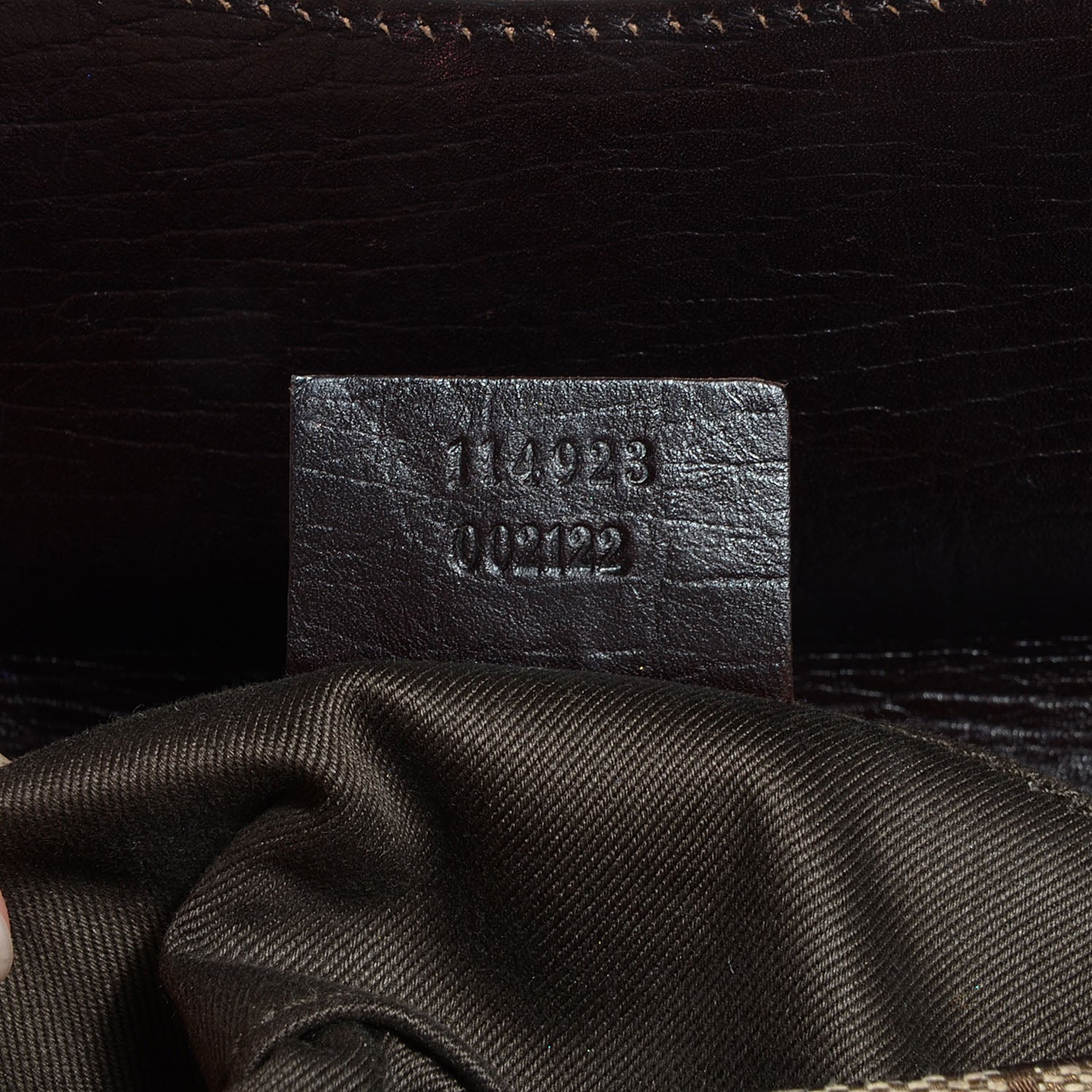 Gucci Monogram Horsebit Clutch Brown 7 of 7
