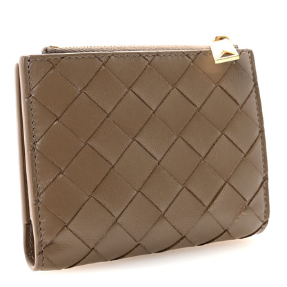 Bottega Veneta Nappa Intrecciato Small Bi-Fold Zip Wallet Pinecone 3 of 6
