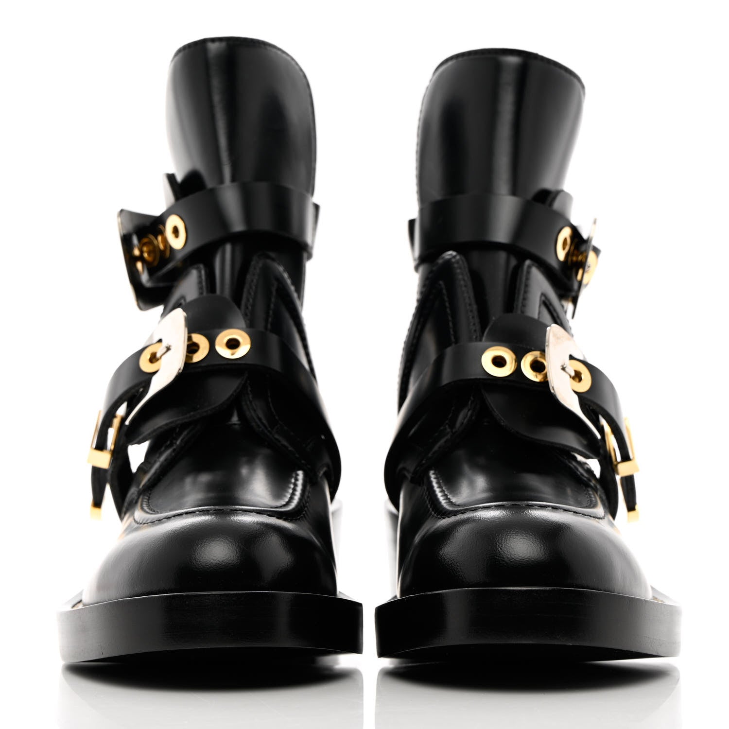 Balenciaga Brushed Calfskin Ceinture Ankle Boots 39.5 Black 2 of 13