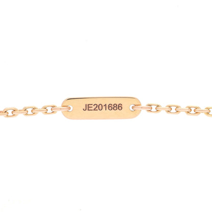 Van Cleef & Arpels 18K Rose Gold Diamond Grey Mother of Pearl Vintage Alhambra Pendant Necklace 6 of 7