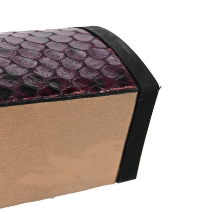 Bottega Veneta Snakeskin Mostra Pumps 38 Burgundy 11 of 11