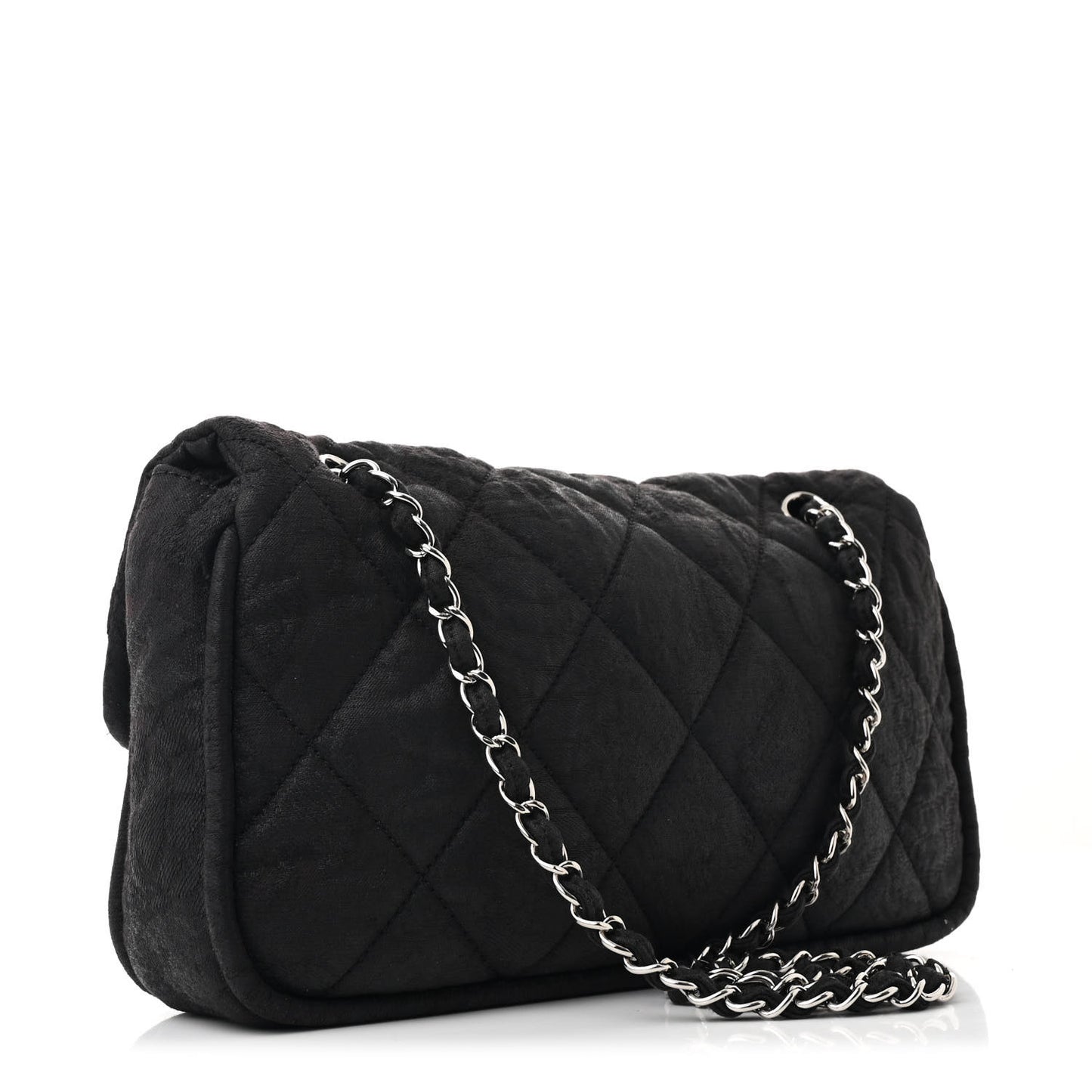 Coated Canvas Quilted Le Marais Flap Black
