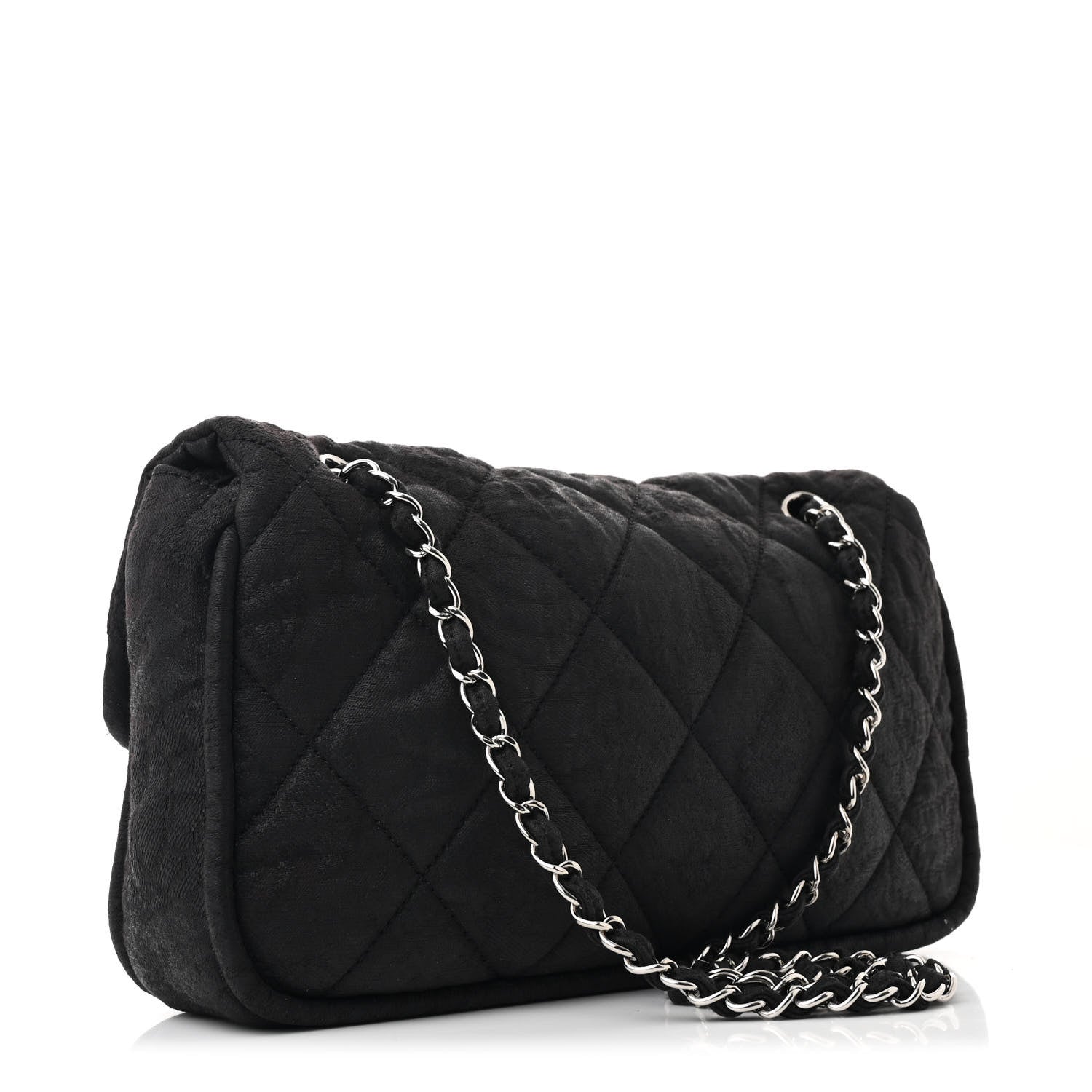 Chanel Coated Canvas Quilted Le Marais Flap Black 3 of 11