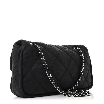 Chanel Coated Canvas Quilted Le Marais Flap Black 3 of 11