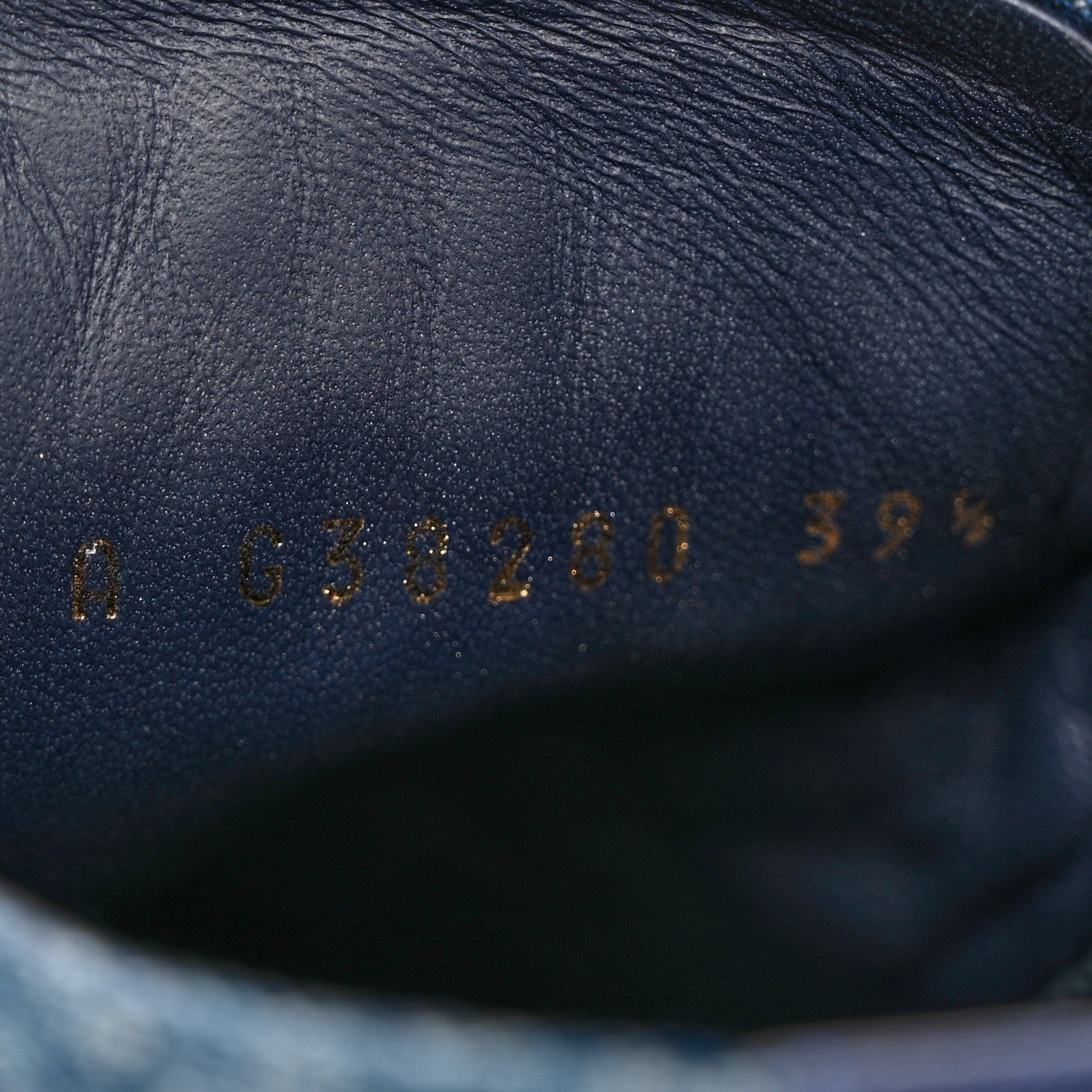 Chanel Printed Denim Quilted High Top Sneakers 39.5 Dark Blue 8 of 9