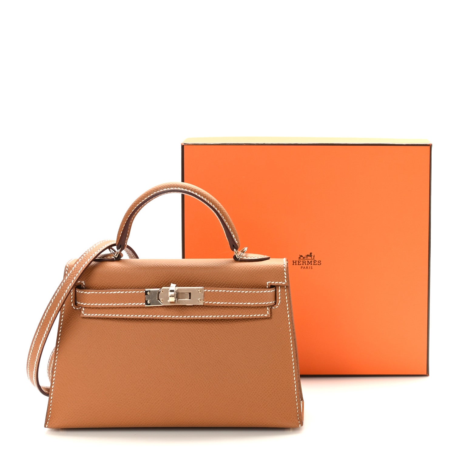 Hermes Epsom Horseshoe Mini Kelly Sellier 20 Gold Nata 10 of 10
