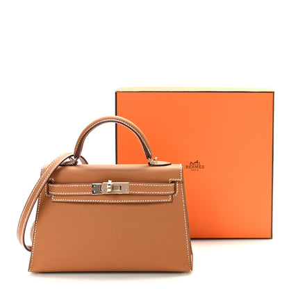 Hermes Epsom Horseshoe Mini Kelly Sellier 20 Gold Nata 10 of 10