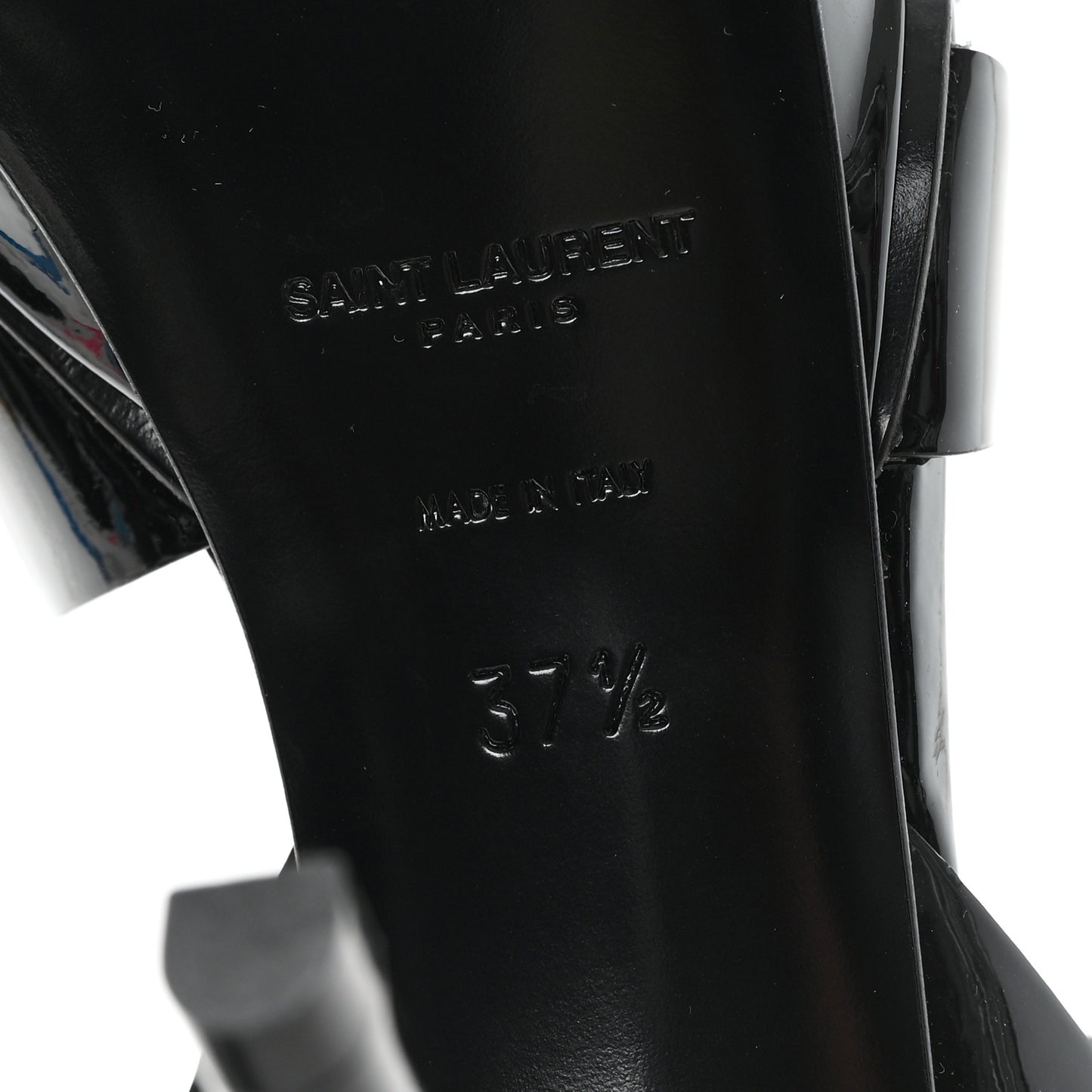 Patent Tribute 75 Platform Sandals 37.5 Black